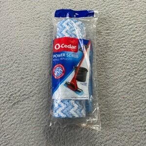 NEW O-Cedar Power Scrub Replacement Roller Microfiber Mop Head Refill